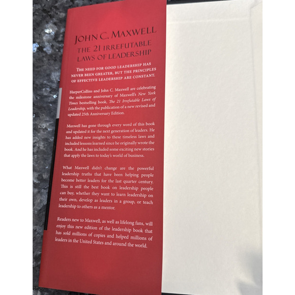 21 Irrefutable Laws of Leadership by John C Maxwell 25th Anniversary Edition - Picture 3 of 6
